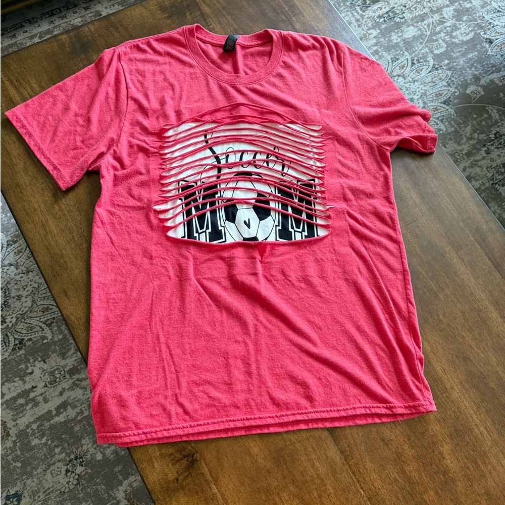 Vibrant Red Graphic Short Sleeve Tee